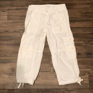 White Loft Cargo Capris Size 0